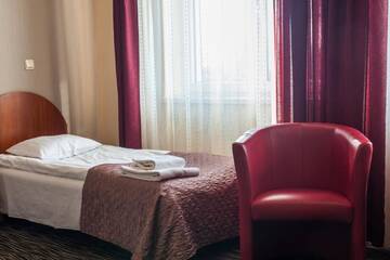 Фото номера Двухместный номер с 2 отдельными кроватями Отель Hotel Horyzont г. Жешув 6