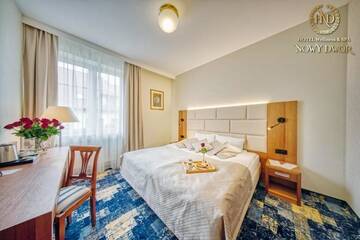 Фото номера Номер с кроватью размера «queen-size» Отель Hotel Wellness &amp; Spa Nowy Dwór г. Жешув 5